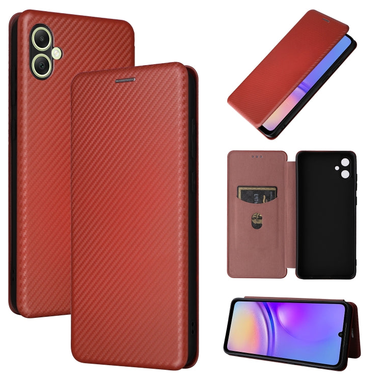 Carbon Fiber Texture Flip Leather Phone Case, For Samsung Galaxy M54 5G, For Samsung Galaxy A55 5G, For Samsung Galaxy S24+ 5G, For Samsung Galaxy A05