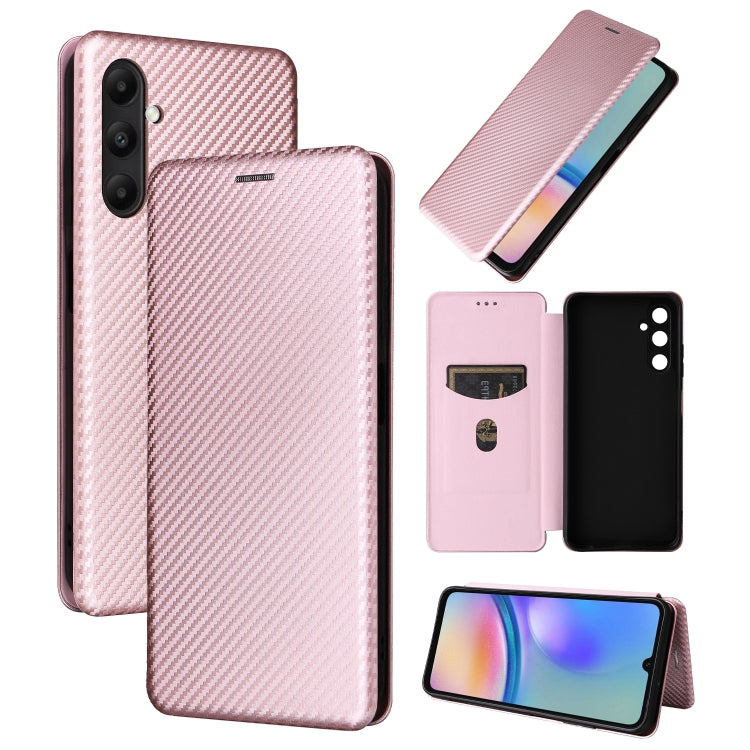Carbon Fiber Texture Flip Leather Phone Case, For Samsung Galaxy S24 5G, For Samsung Galaxy A05s, For Samsung Galaxy A35 5G, For Samsung Galaxy S24 Ultra 5G