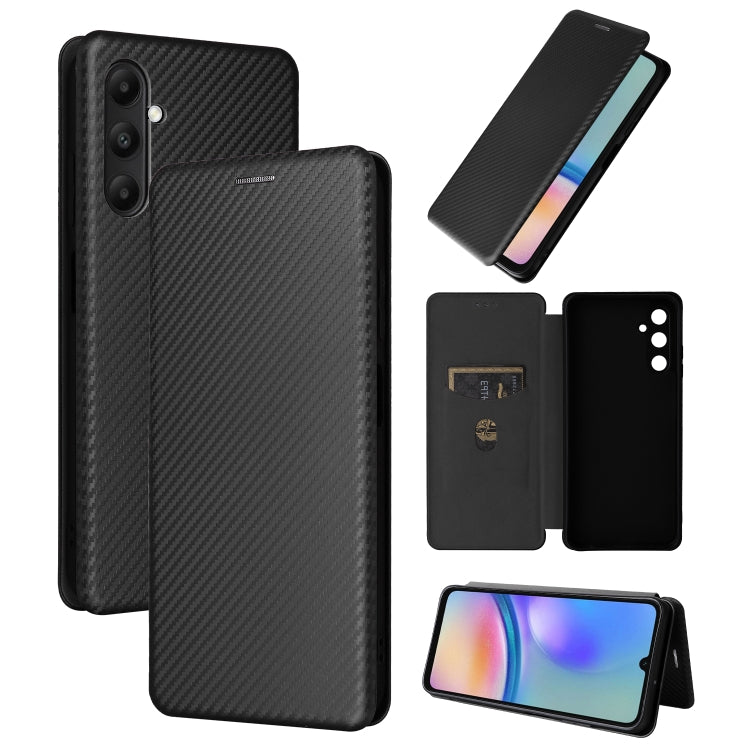 Carbon Fiber Texture Flip Leather Phone Case, For Samsung Galaxy S24 5G, For Samsung Galaxy A05s, For Samsung Galaxy A35 5G, For Samsung Galaxy S24 Ultra 5G