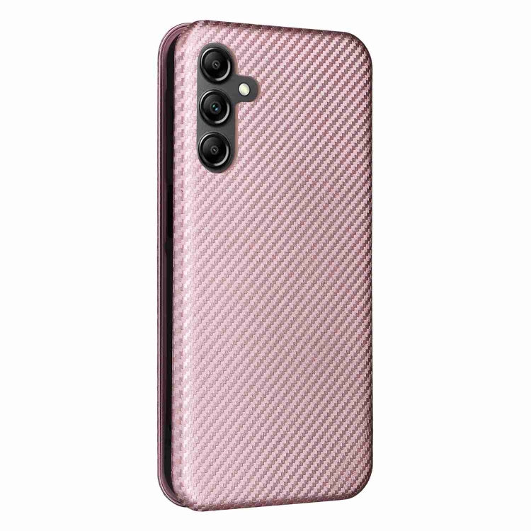 Carbon Fiber Texture Flip Leather Phone Case, For Samsung Galaxy A15