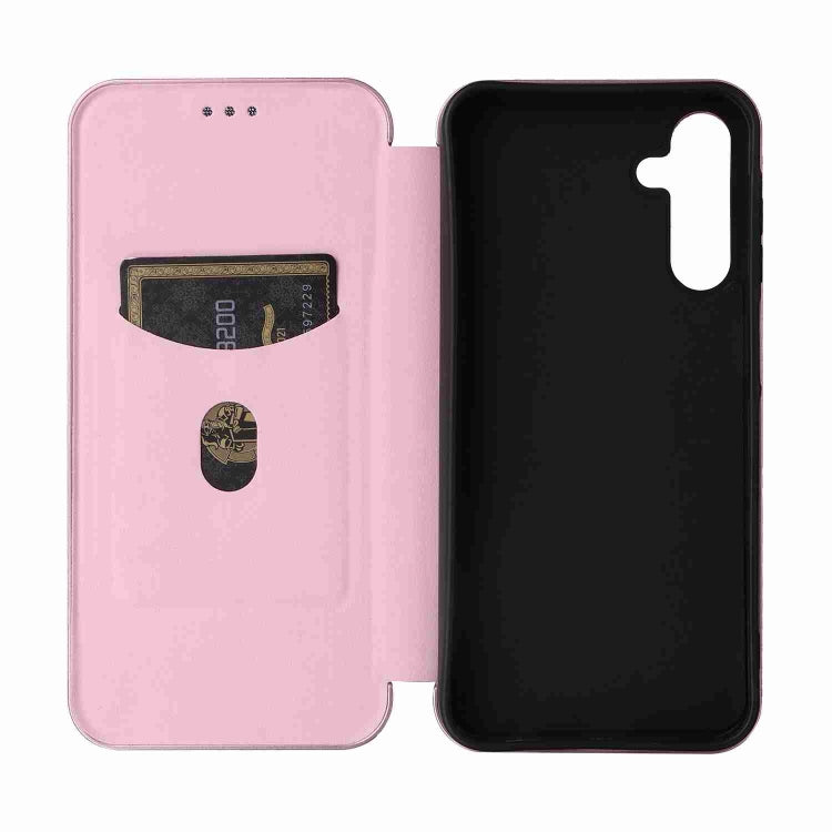 Carbon Fiber Texture Flip Leather Phone Case, For Samsung Galaxy A15