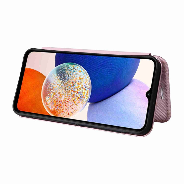 Carbon Fiber Texture Flip Leather Phone Case, For Samsung Galaxy A15