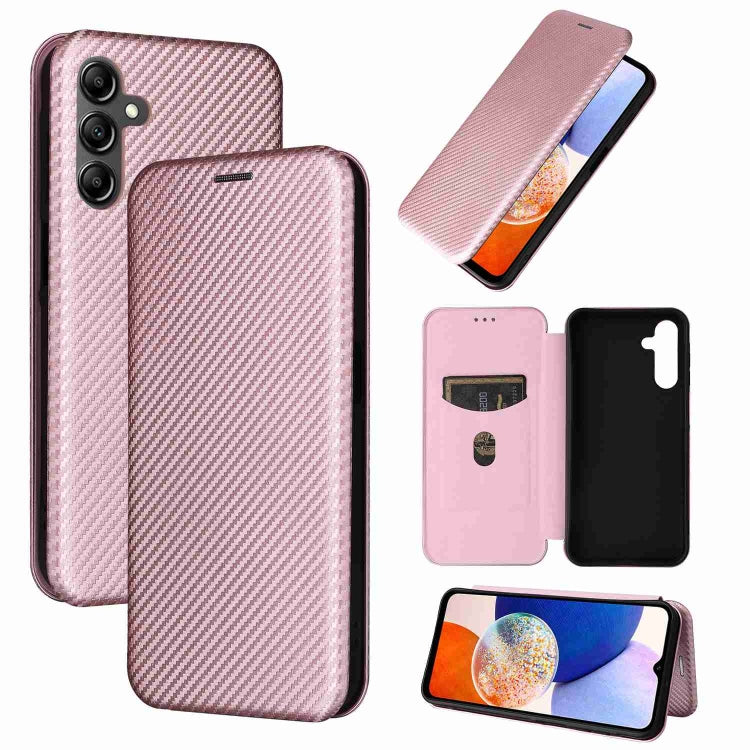 Carbon Fiber Texture Flip Leather Phone Case, For Samsung Galaxy A15