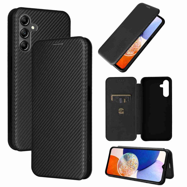 Carbon Fiber Texture Flip Leather Phone Case, For Samsung Galaxy A15
