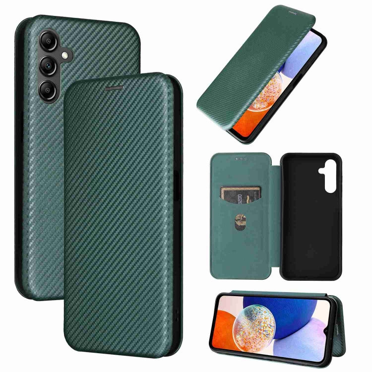 Carbon Fiber Texture Flip Leather Phone Case, For Samsung Galaxy A15