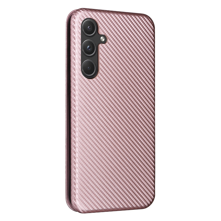 Carbon Fiber Texture Flip Leather Phone Case, For Samsung Galaxy A55 5G, For Samsung Galaxy S24+ 5G, For Samsung Galaxy A05, For Samsung Galaxy M54 5G