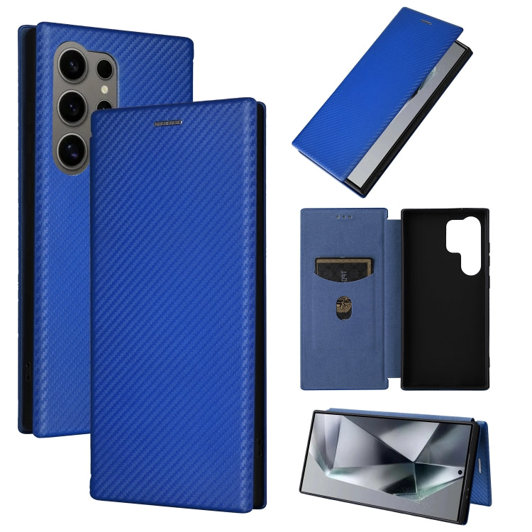 Carbon Fiber Texture Flip Leather Phone Case, For Samsung Galaxy A35 5G, For Samsung Galaxy S24 5G, For Samsung Galaxy A05s, For Samsung Galaxy S24 Ultra 5G