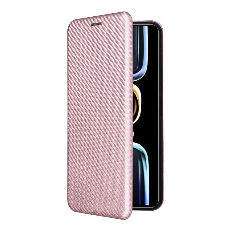 Carbon Fiber Texture Flip Leather Phone Case