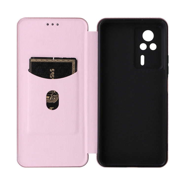 Carbon Fiber Texture Flip Leather Phone Case