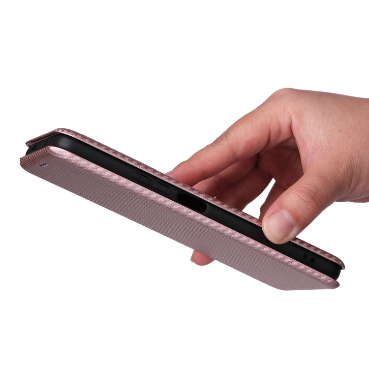 Carbon Fiber Texture Flip Leather Phone Case