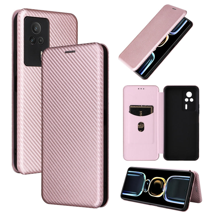 Carbon Fiber Texture Flip Leather Phone Case