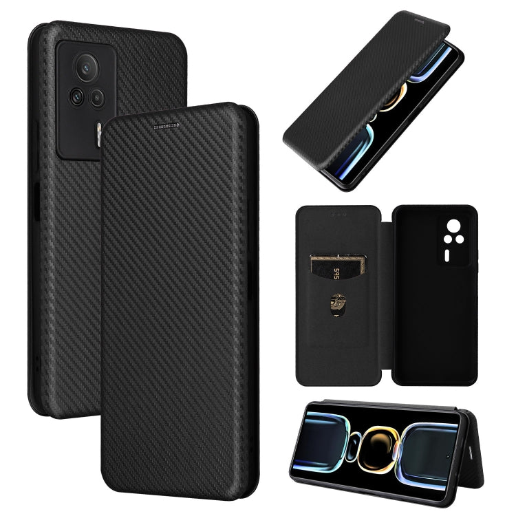 Carbon Fiber Texture Flip Leather Phone Case