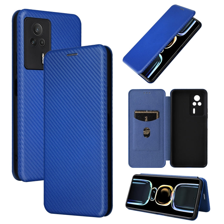 Carbon Fiber Texture Flip Leather Phone Case
