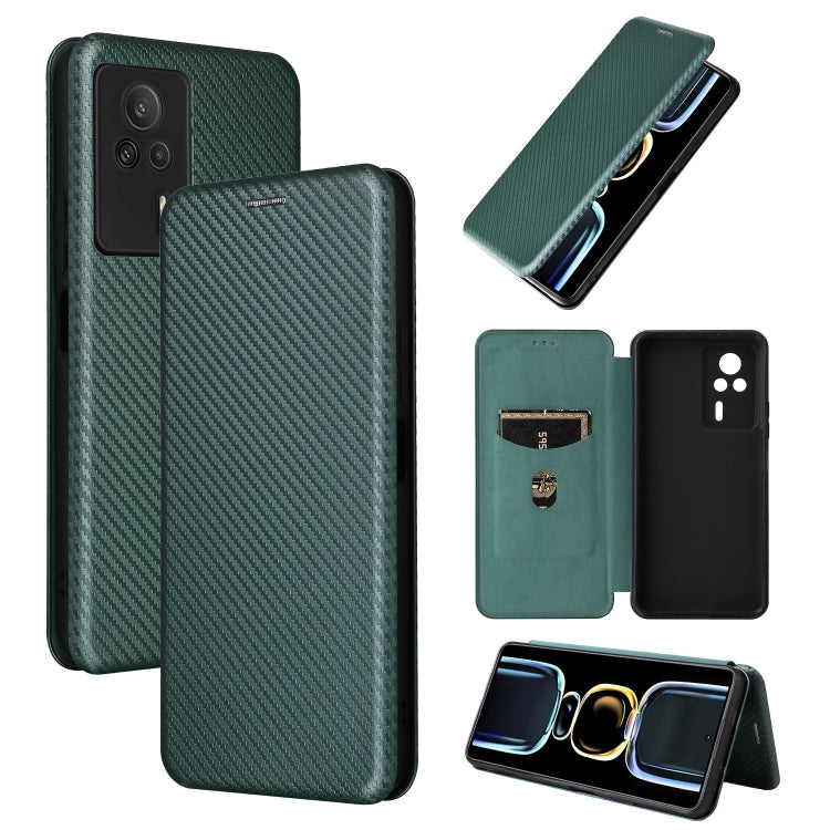 Carbon Fiber Texture Flip Leather Phone Case