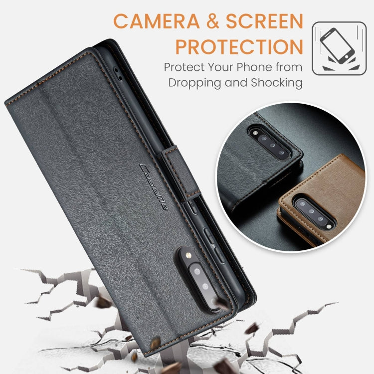 CaseMe 023 Butterfly Buckle Litchi Texture RFID Anti-theft Leather Phone Case