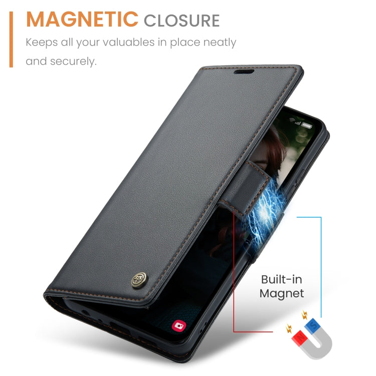 CaseMe 023 Butterfly Buckle Litchi Texture RFID Anti-theft Leather Phone Case