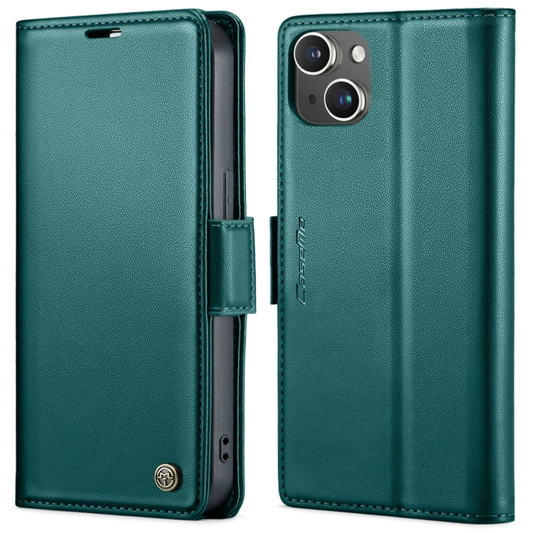 CaseMe 023 Butterfly Buckle Litchi Texture RFID Anti-theft Leather Phone Case, For iPhone 15 Pro Max, For iPhone 14, For iPhone 15 Pro, For iPhone 14 Plus