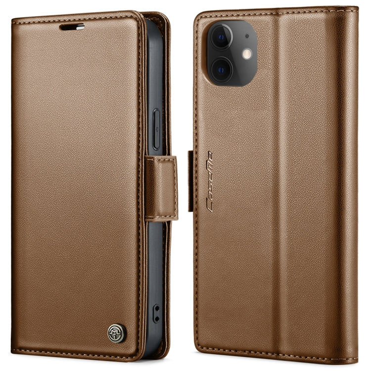 CaseMe 023 Butterfly Buckle Litchi Texture RFID Anti-theft Leather Phone Case, For iPhone 12 / 12 Pro, For iPhone 12 Pro Max, For iPhone 12 mini, For iPhone 11