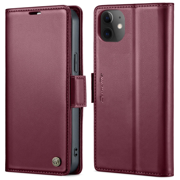 CaseMe 023 Butterfly Buckle Litchi Texture RFID Anti-theft Leather Phone Case, For iPhone 12 / 12 Pro, For iPhone 12 Pro Max, For iPhone 12 mini, For iPhone 11