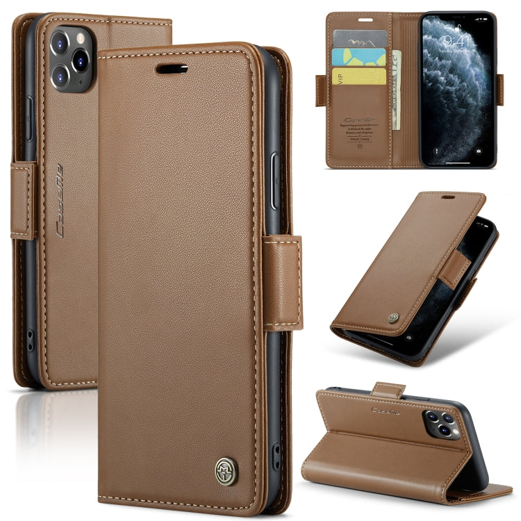 CaseMe 023 Butterfly Buckle Litchi Texture RFID Anti-theft Leather Phone Case, For iPhone 11 Pro, For iPhone 11 Pro Max, For iPhone XS Max, For iPhone XS