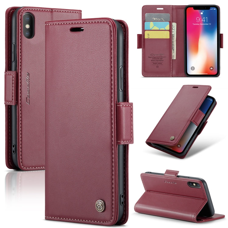 CaseMe 023 Butterfly Buckle Litchi Texture RFID Anti-theft Leather Phone Case, For iPhone 11 Pro, For iPhone 11 Pro Max, For iPhone XS Max, For iPhone XS