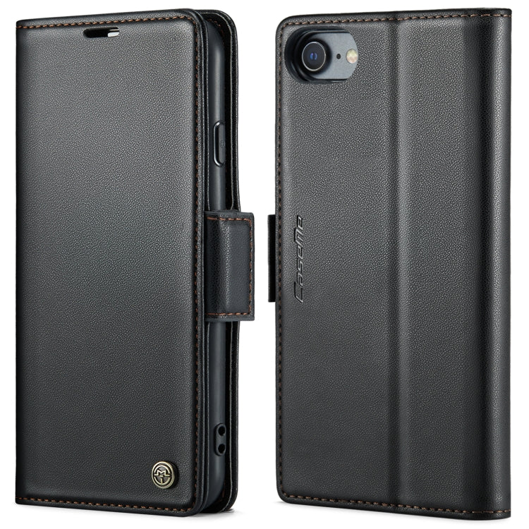 CaseMe 023 Butterfly Buckle Litchi Texture RFID Anti-theft Leather Phone Case, For iPhone XR, For iPhone SE 2022/SE 2020/6/7/8, For iPhone 6 Plus/7 Plus/8 Plus