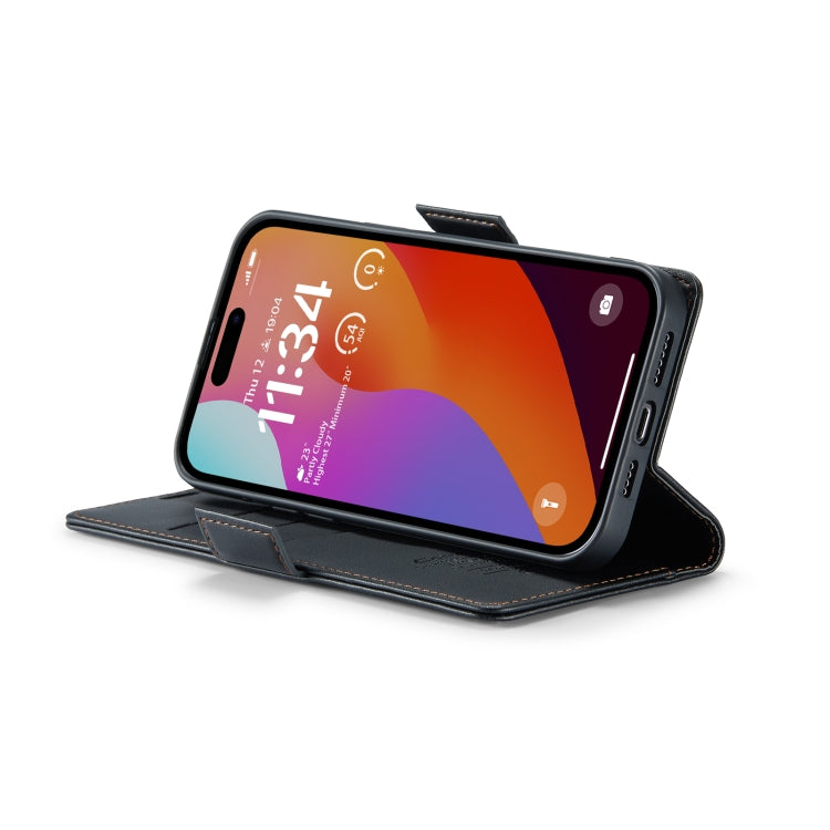 CaseMe 023 Butterfly Buckle Litchi Texture RFID Anti-theft Leather Phone Case, For iPhone 15 Pro Max, For iPhone 14, For iPhone 14 Plus, For iPhone 15 Pro