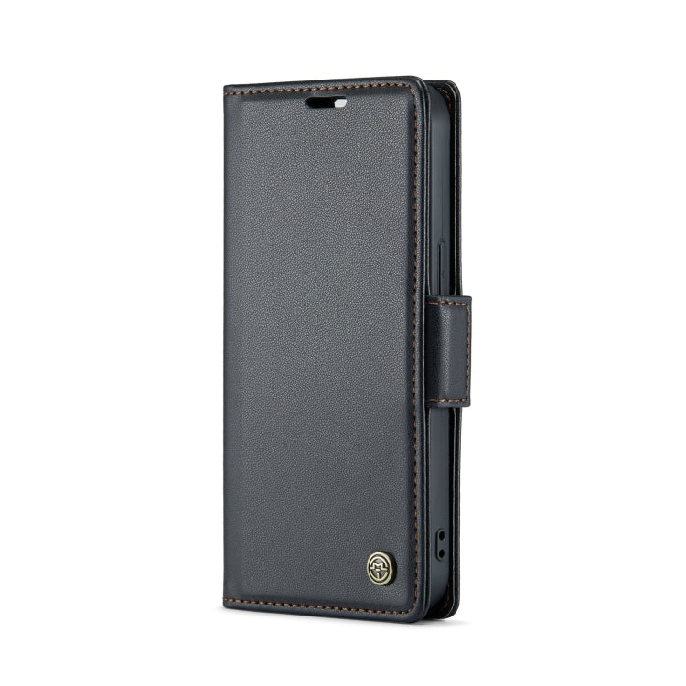 CaseMe 023 Butterfly Buckle Litchi Texture RFID Anti-theft Leather Phone Case, For iPhone 15 Plus, For iPhone 14 Pro, For iPhone 15, For iPhone 14 Pro Max