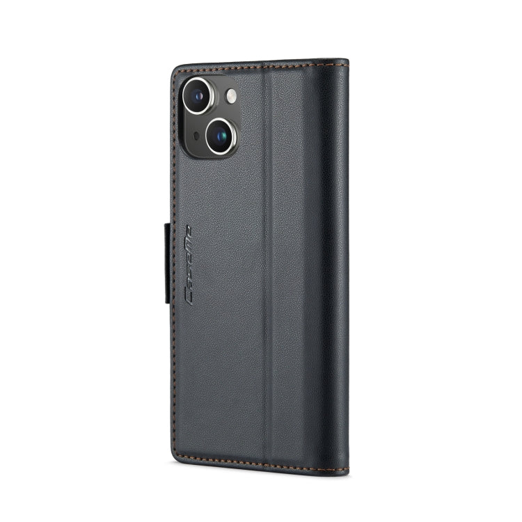 CaseMe 023 Butterfly Buckle Litchi Texture RFID Anti-theft Leather Phone Case, For iPhone 15 Plus, For iPhone 14 Pro, For iPhone 15, For iPhone 14 Pro Max