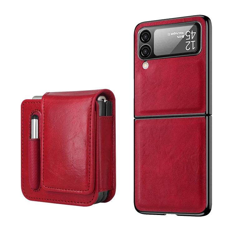 Coque antichoc en polycarbonate avec housse, série Retro Thinking, pour Samsung Galaxy Z Flip4 et Samsung Galaxy Z Fold4