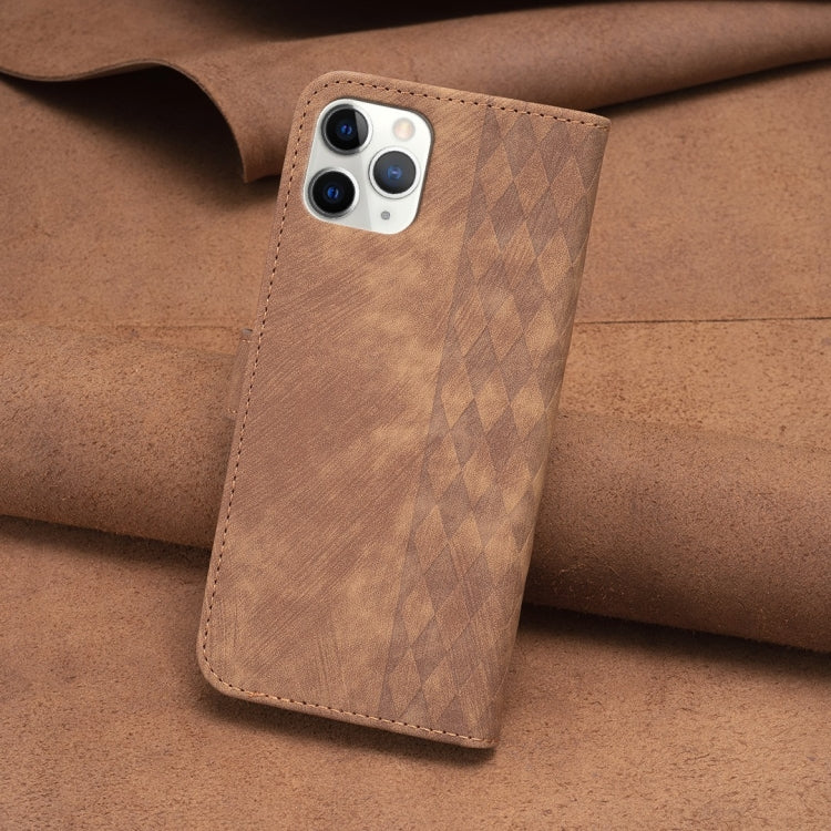 Plaid Embossed Leather Phone Case