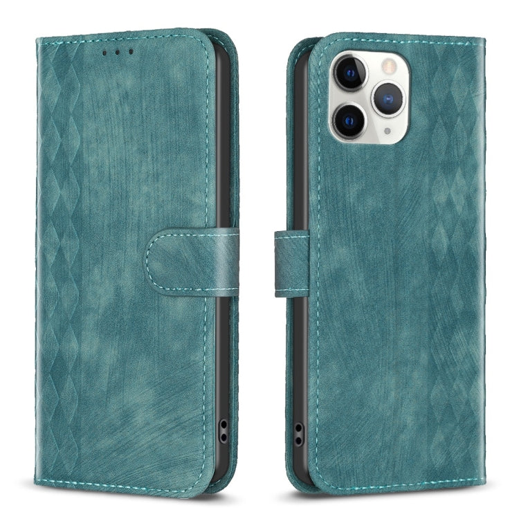 Plaid Embossed Leather Phone Case