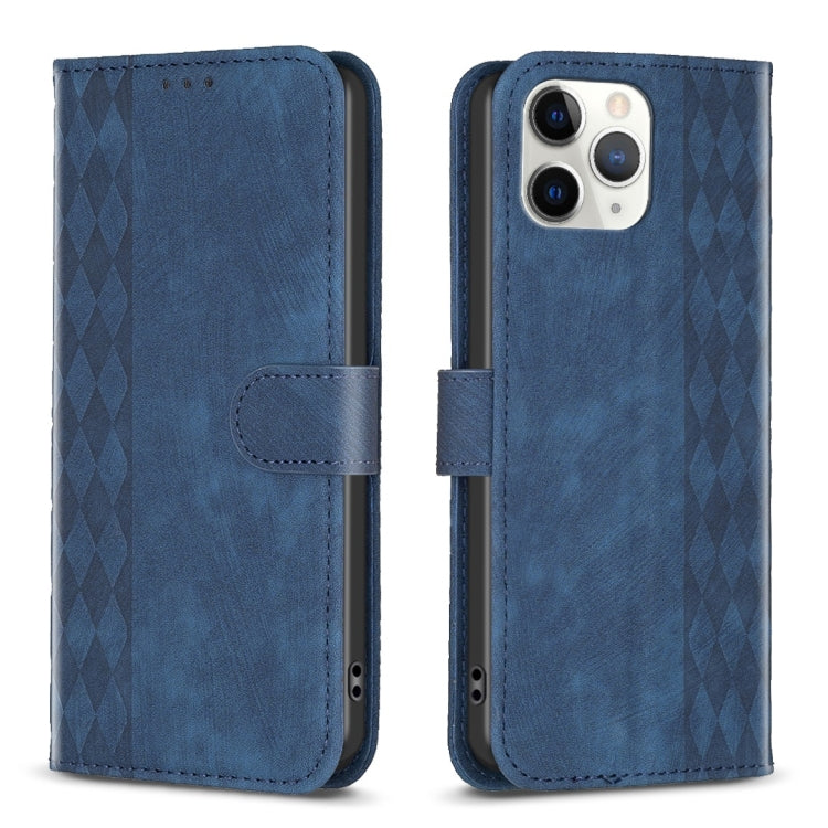 Plaid Embossed Leather Phone Case