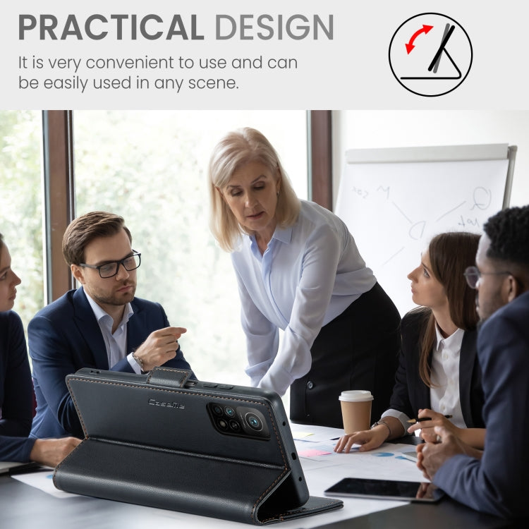 CaseMe 023 Butterfly Buckle Litchi Texture RFID Anti-theft Leather Phone Case