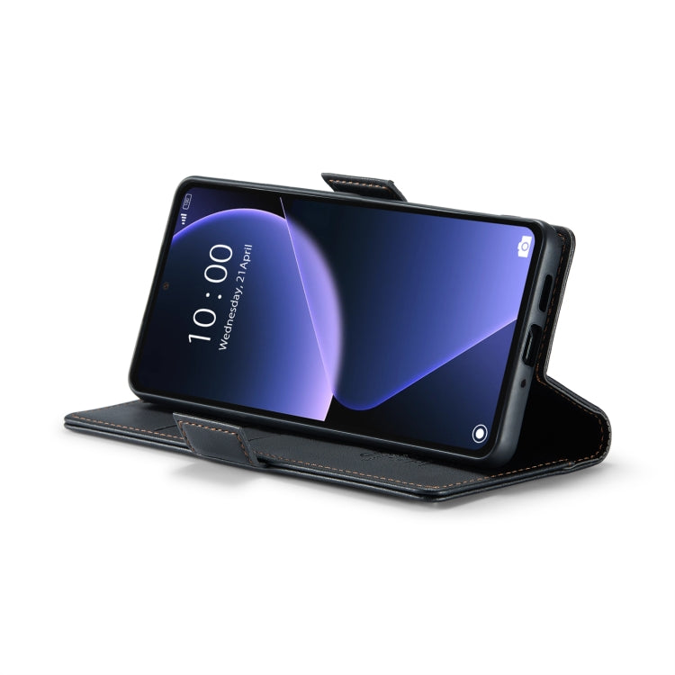 Étui en cuir antivol RFID CaseMe 023 avec boucle papillon et texture litchi pour Xiaomi Redmi Note 12 Pro+ 5G Global, Xiaomi Redmi Note 12 Pro 5G Global, Xiaomi Poco X5 Pro 5G, Xiaomi Poco X5 5G, Xiaomi Redmi Note 12 5G Global