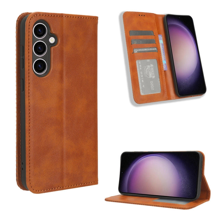 Magnetic Buckle Retro Texture Leather Phone Case