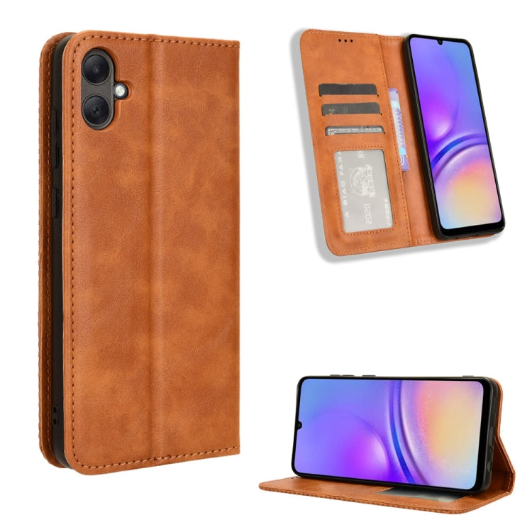 Magnetic Buckle Retro Texture Leather Phone Case