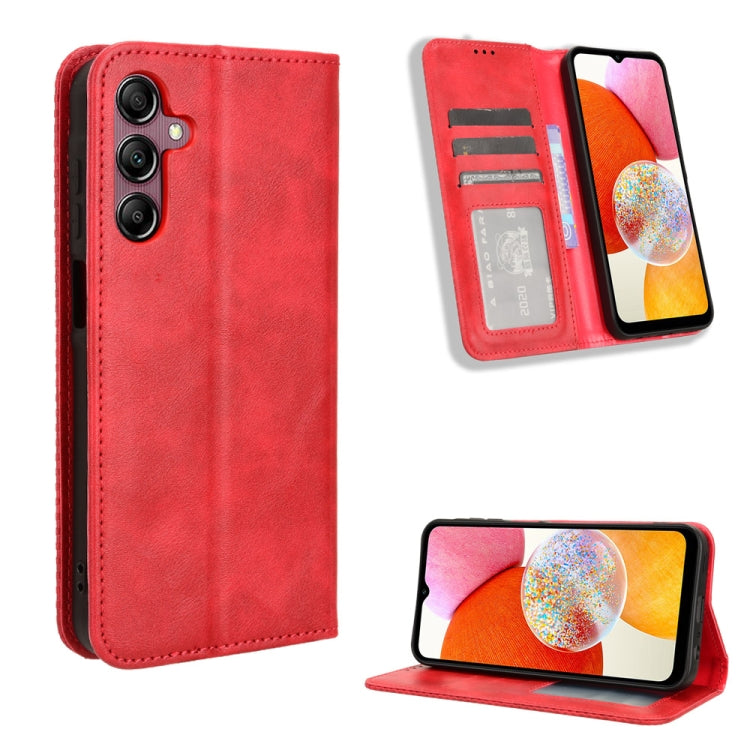 Magnetic Buckle Retro Texture Leather Phone Case