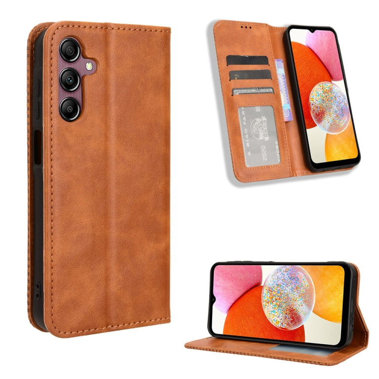 Magnetic Buckle Retro Texture Leather Phone Case