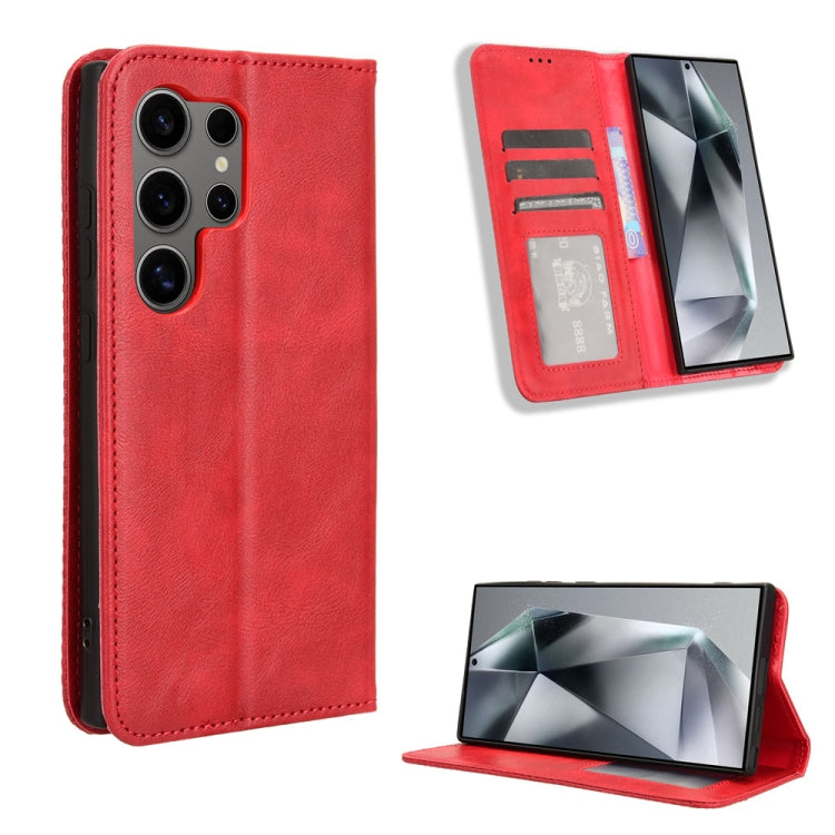 Magnetic Buckle Retro Texture Leather Phone Case