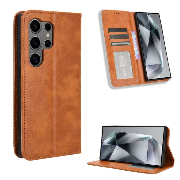 Magnetic Buckle Retro Texture Leather Phone Case