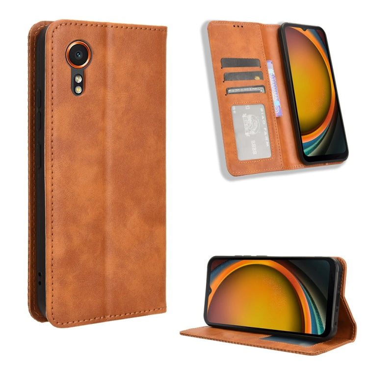 Magnetic Buckle Retro Texture Leather Phone Case
