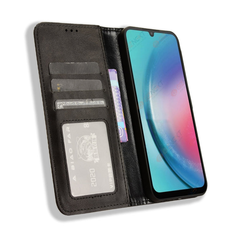 Magnetic Buckle Retro Texture Leather Phone Case