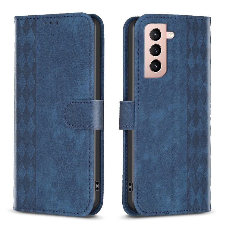Plaid Embossed Leather Phone Case
