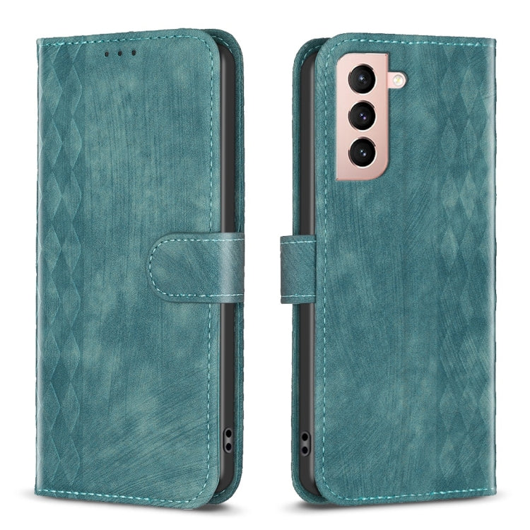 Plaid Embossed Leather Phone Case