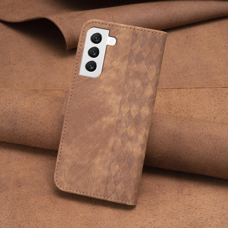 Plaid Embossed Leather Phone Case
