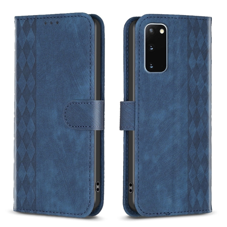 Plaid Embossed Leather Phone Case