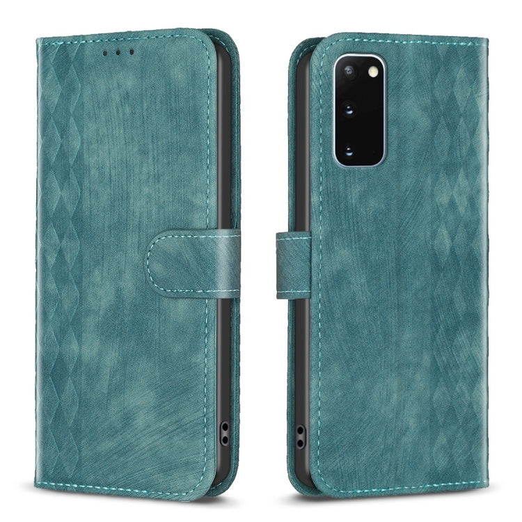 Plaid Embossed Leather Phone Case