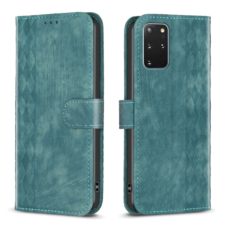 Plaid Embossed Leather Phone Case