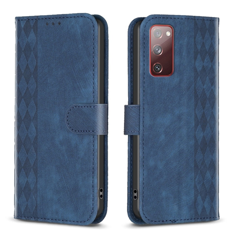 Plaid Embossed Leather Phone Case